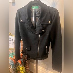 Signature Eight Wool Moto Jacket